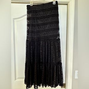 Lace maxi skirt